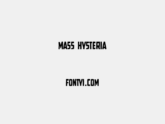 Mass Hysteria