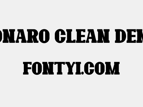 Bonaro Clean Demo