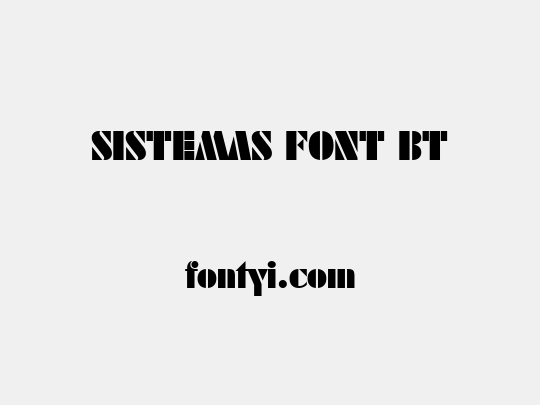 SISTEMAS FONT BT