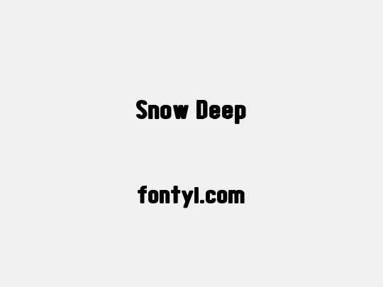 Snow Deep