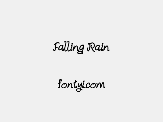Falling Rain