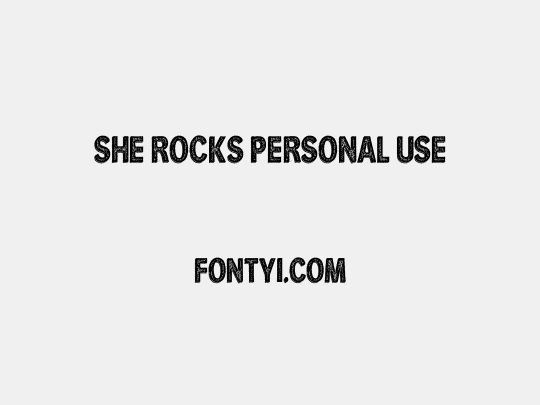 She Rocks Personal Use