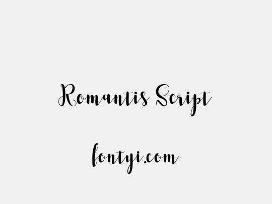 Romantis Script