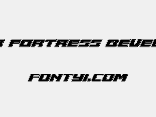 Cruiser Fortress Bevel Italic