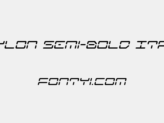 Kaylon Semi-Bold Italic