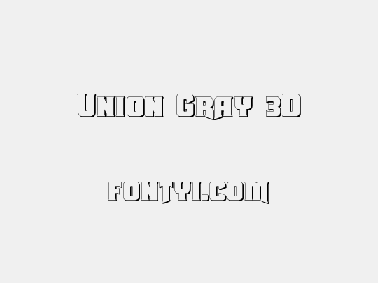 Union Gray 3D