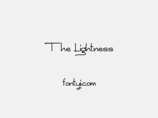 The Lightness