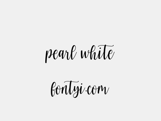 pearl white