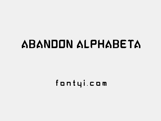 ABANDON ALPHABETA