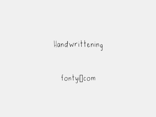 Handwrittening