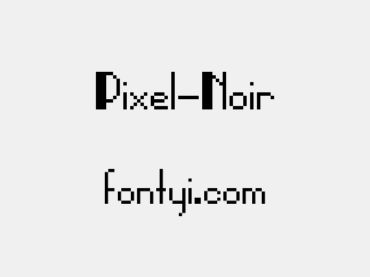 Pixel-Noir