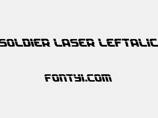 Soldier Laser Leftalic
