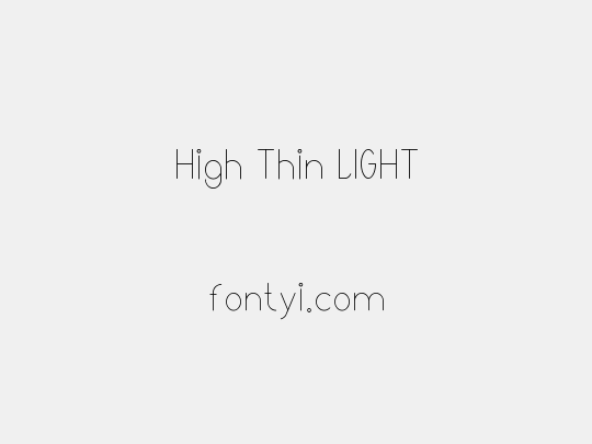 High Thin LIGHT