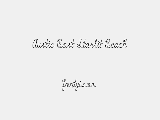 Austie Bost Starlit Beach