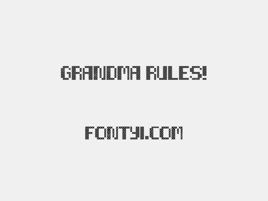 Grandma Rules!