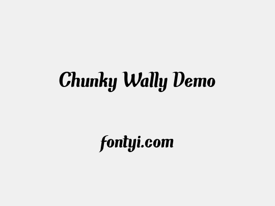 Chunky Wally Demo