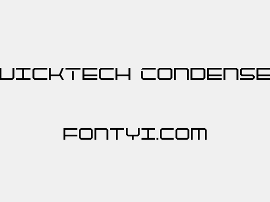 QuickTech Condensed
