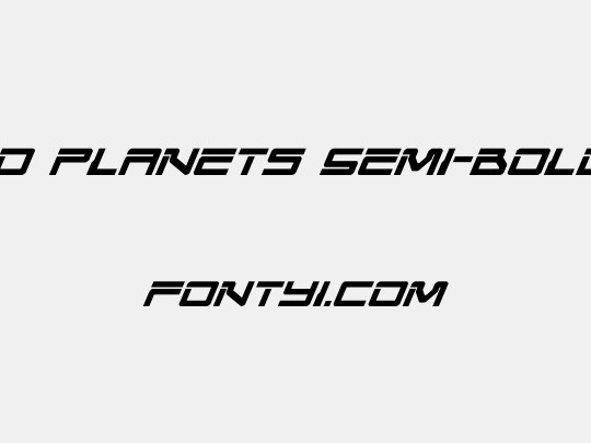 United Planets Semi-Bold Ital