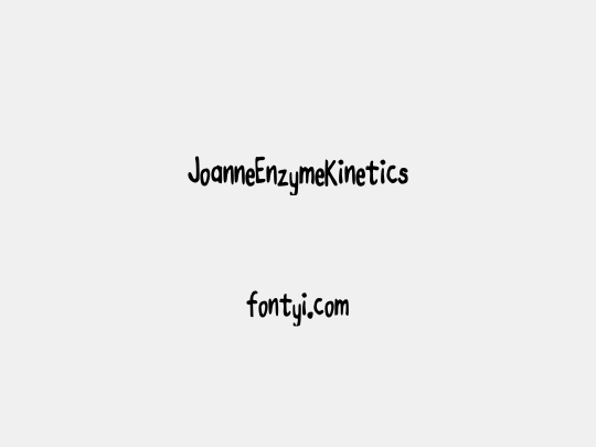 JoanneEnzymeKinetics