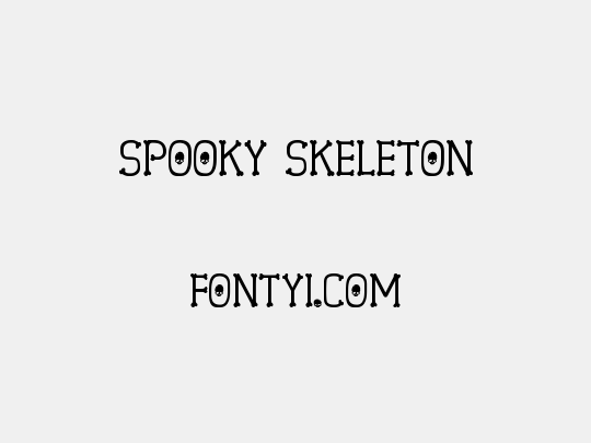 Spooky Skeleton