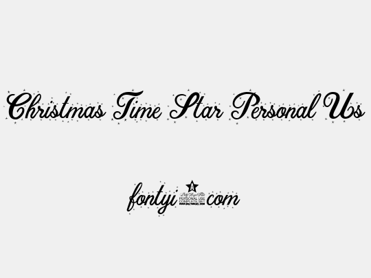 Christmas Time Star Personal Us