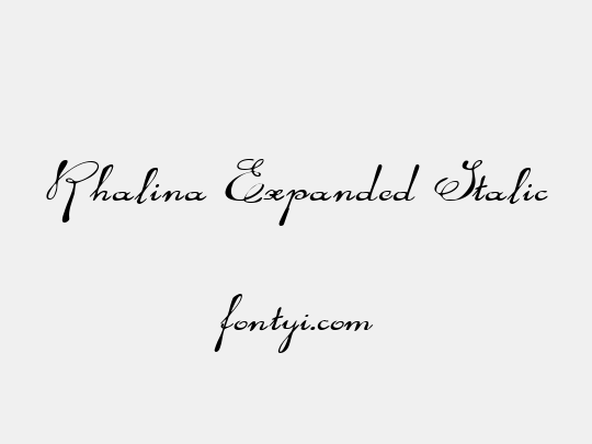 Rhalina Expanded Italic
