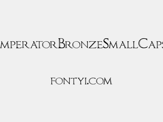 ImperatorBronzeSmallCaps