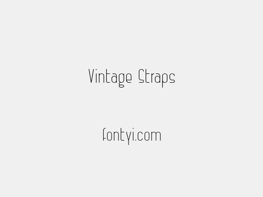 Vintage Straps