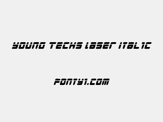 Young Techs Laser Italic