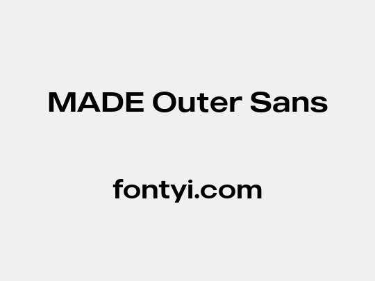 MADE Outer Sans