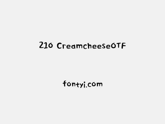 210 CreamcheeseOTF