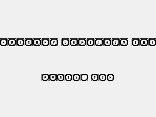 Ordinary Capitals Thin