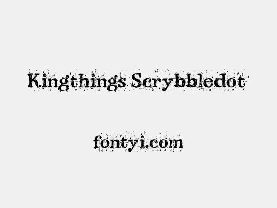 Kingthings Scrybbledot