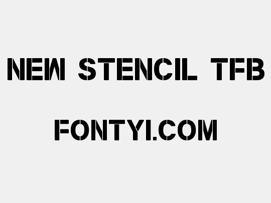 New Stencil tfb