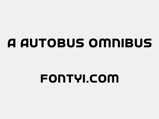 a Autobus Omnibus