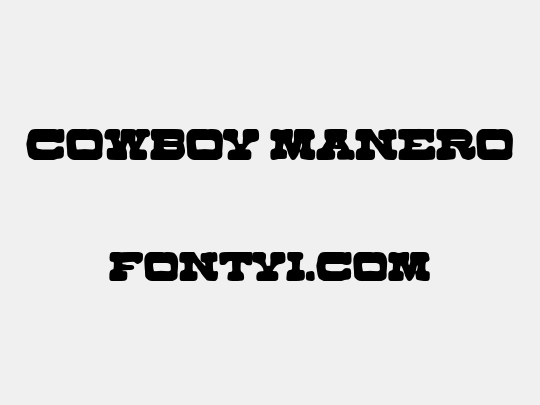 Cowboy Manero