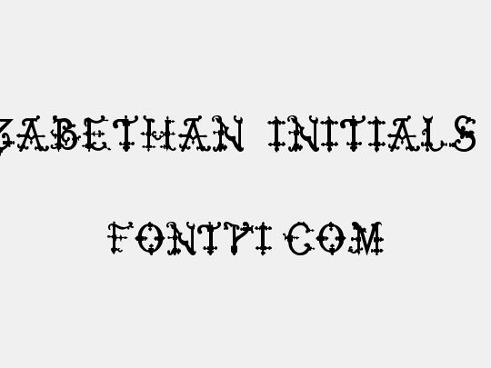 Elizabethan Initials tfb