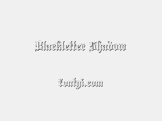 Blackletter Shadow