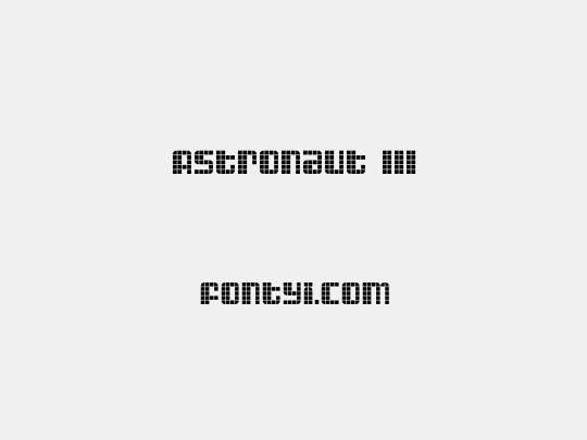 Astronaut III