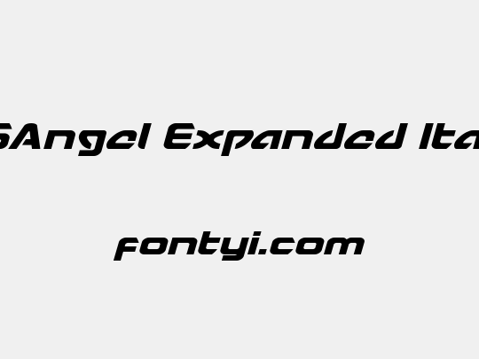 USAngel Expanded Italic