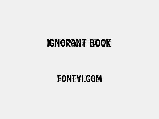 Ignorant Book