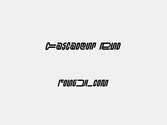 Cascadeur Rnd