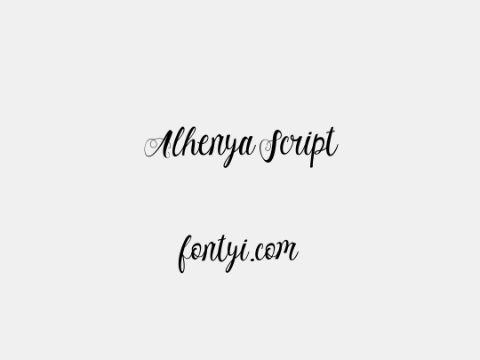 Alhenya Script