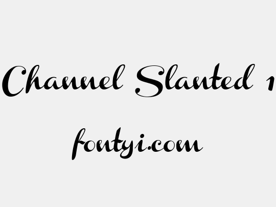 Channel Slanted 1