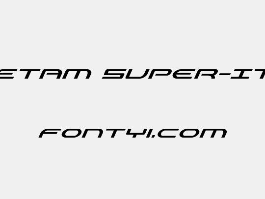 Antietam Super-Italic