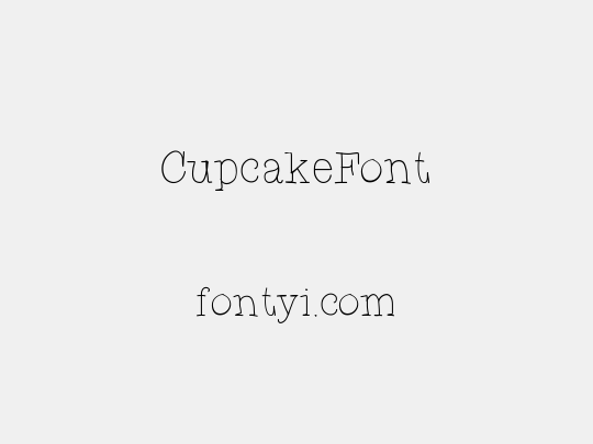CupcakeFont