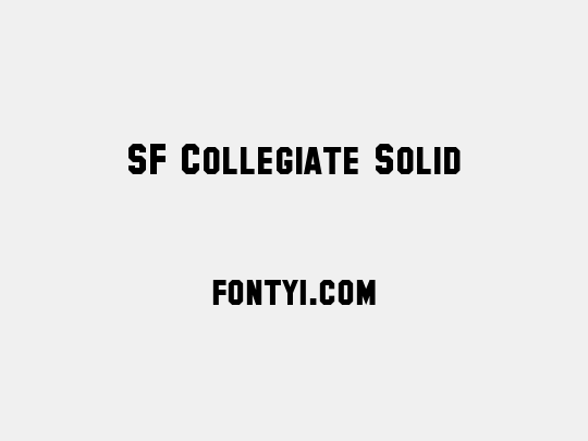 SF Collegiate Solid