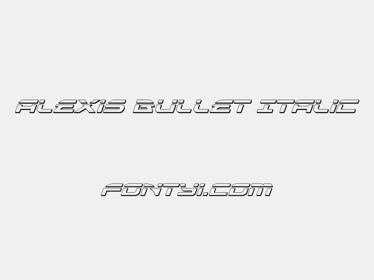 Alexis Bullet Italic