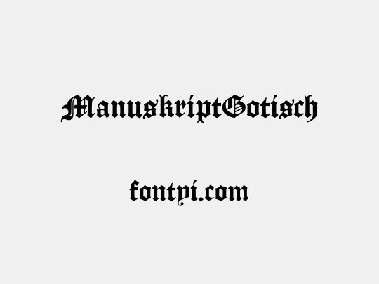 ManuskriptGotisch