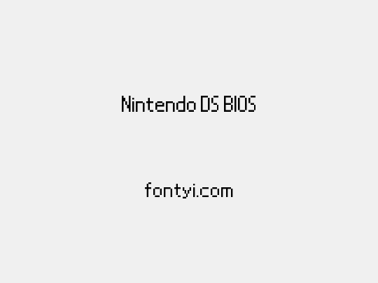 Nintendo DS BIOS